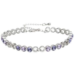 NWT - LAST ONE - Crystal Circular & Open Linked Bracelet with Swarovski Crystals